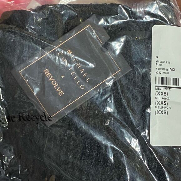 FINAl PRICE Michael Costello REVOLVE Archer Jumpsuit Black cut out one piece XXS - Picture 14 of 14